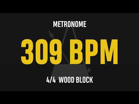 309 BPM 4/4 - Best Metronome (Sound : Wood block)