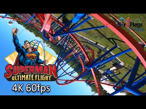 Official Superman Ultimate Flight POV - 4K 60fps - Six Flags Great Adventure