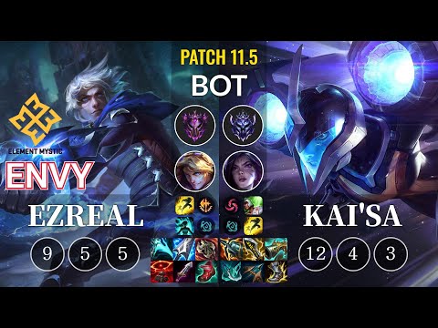 EM Envy Ezreal vs Kai'Sa Bot - KR Patch 11.5