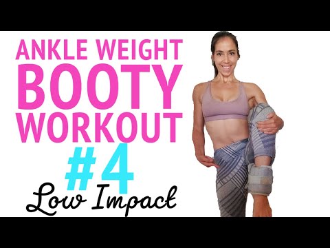 Low Impact Booty Workout with Ankle Weights | Isolating Glute workout safe for Postpartum