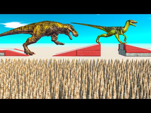 DEADLY TRIAL Who Can Not Fall On The SPIKES? ► Animal Revolt Battle Simulator