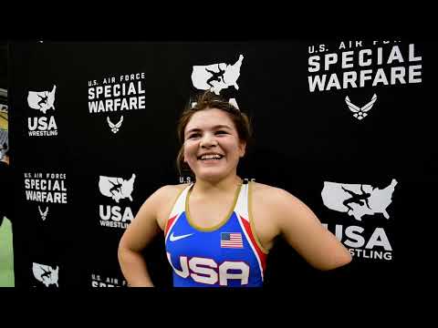 Aleksandra Bastaic, Junior Girls Folkstyle Nationals Champion at 140 lbs.