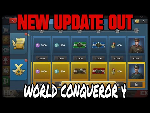 ITS OUT BROS! NEW UPDATE WORLD CONQUEROR 4