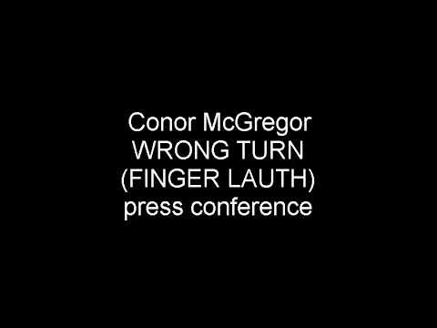 conor laugh like wrong turn. press conference