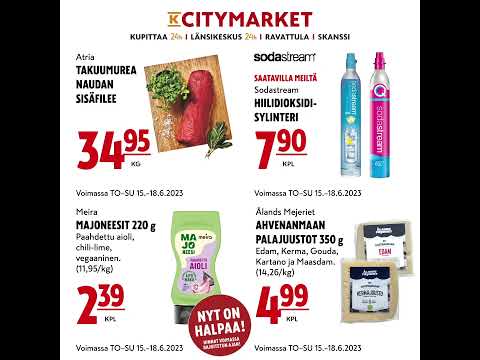 K-Citymarket Turun rinki - Parhaat tarjoukset Turun Cittareista! (vko24/2023)