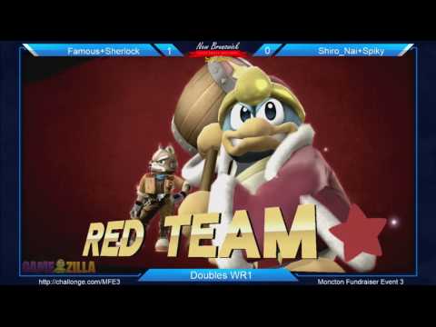 MFE3 Dubs - Famous+Sherlock (Fox+DDD/Zelda) vs. Shiro Nai+Spiky (Cloud+Sheik/DK) WR1