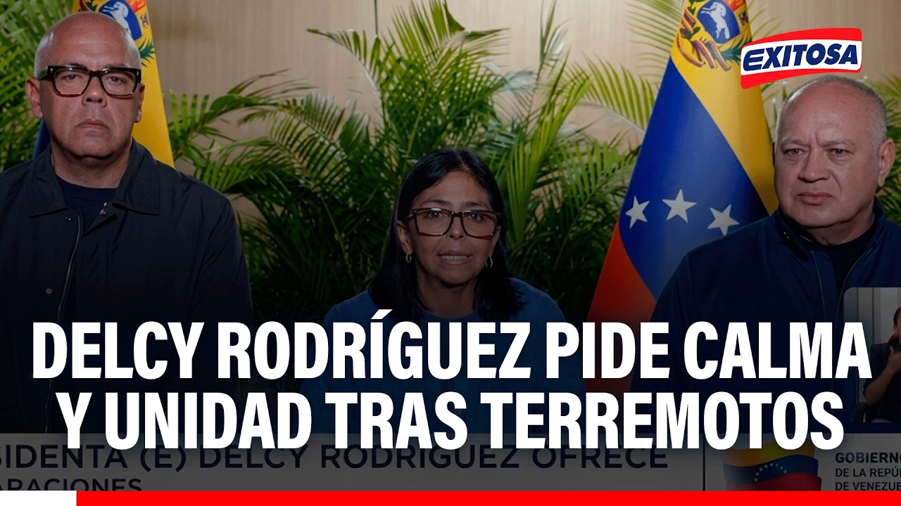 🔴🔵 Presidenta de Venezuela declara en estado de emergencia el país tras terremotos