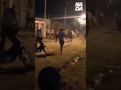 PELEA CON MACHETE EN PRESIDENCIA DE LA PLAZA