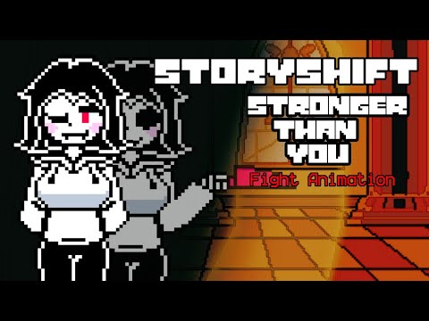 【Undertale AU】Storyshift - Stronger than you (battle animation)