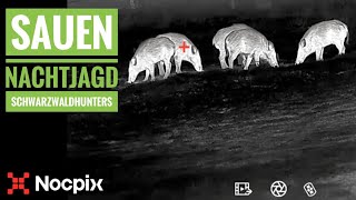 SCHWARZWILD | Nachtjagd auf Sauen | WILDBOAR Night Hunting with Nocpix | Schwarzwaldhunters | Teil 2