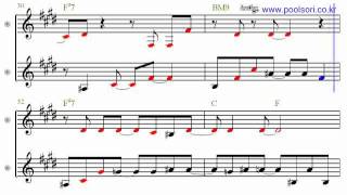 ONE IN A MILLION  - Eb Alto Sax Sheet Music  [ David Sanborn ]