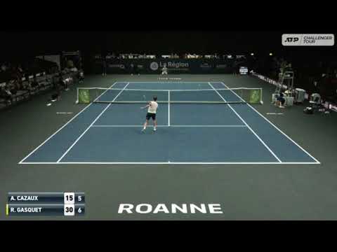 Arthur Cazaux (FRA) vs Richard Gasquet (FRA) Roanne challenger 2 Round