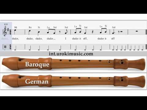 Lezioni di Flauto Dolce Taylor Swift - Shake It Off Melodia Tutorial Spartito Imparare Insegnante