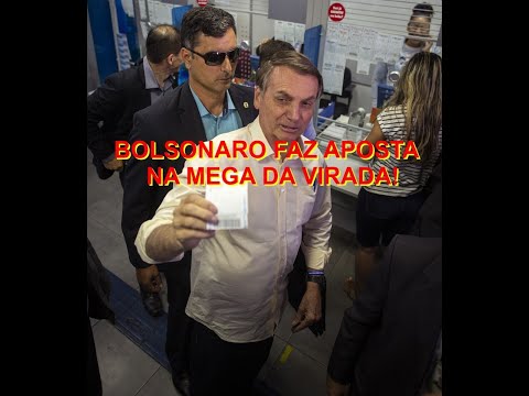 VÍDEO MOSTRA PRESIDENTE JAIR BOLSONARO APOSTANDO NA MEGA SENA DA VIRADA. VEJAM!