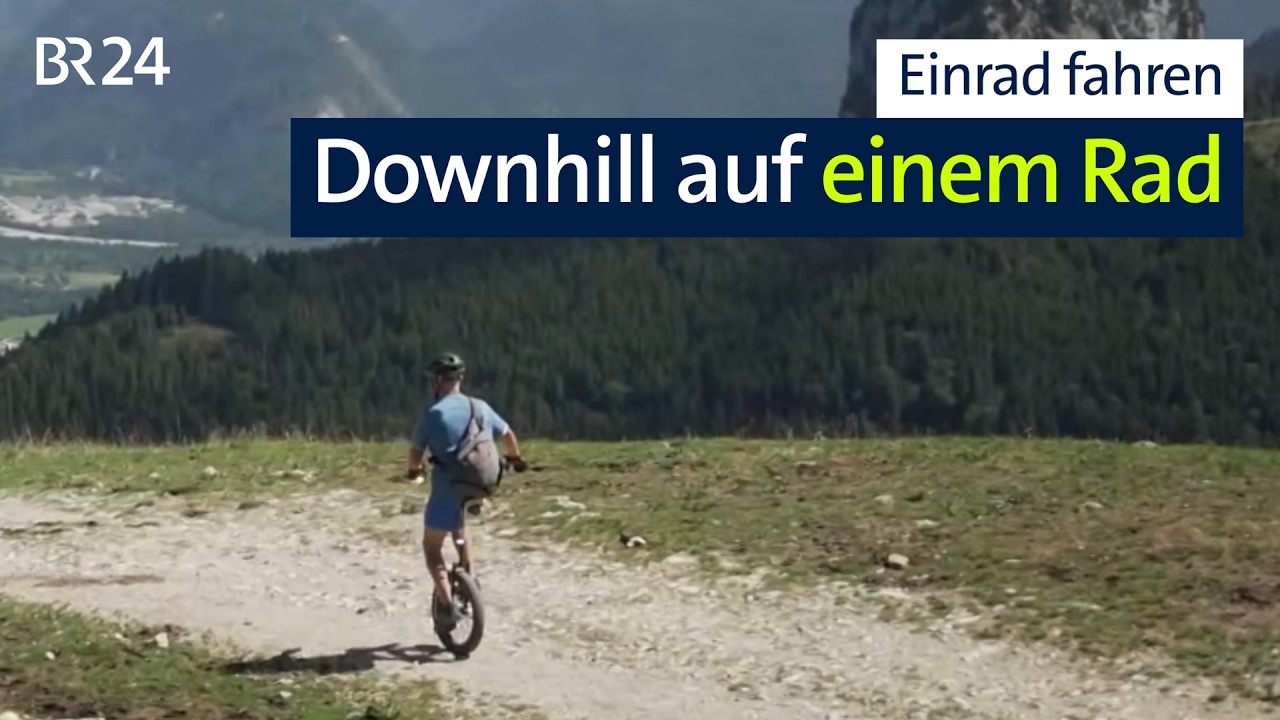 1.000 Höhenmetern Downhill mit dem Einrad | Abendschau | BR24
