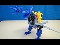 TRANSFORMERS 4 DINOBOT STRAFE AND BUMBLEBEE CONSTRUCTBOTS RIDERS BUILD PLAYSET VIDEO TOY REVIEW