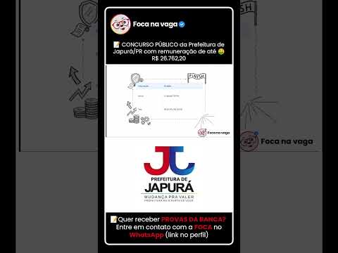 PREFEITURA DE JAPURÁ/PR: EXCELENTES OPORTUNIDADES NO NOROESTE DO PARANÁ!