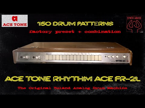 ACE TONE RHYTHM ACE FR-2L 150 DRUM PATTERNS [Manual + Free Download Samples]