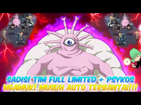 SADIS! TIM FULL LIMITED SSR + PSYKOS / GYORO-GYORO NGAMUK! MUSUH AUTO TERBANTAI! ONE PUNCH MAN INDO
