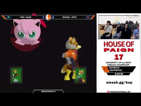 [House of Paign 17] Thor + Shabo (G) vs. Michael + Zetts (R) SSBM Doubles LS