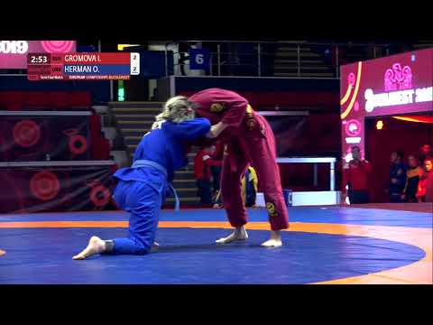 1/2 Women's GP GI - 64 kg: I. GROMOVA (RUS) v. O. HERMAN (UKR)