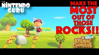 Make the MOST out of those ROCKS in ANIMAL CROSSING NEW HORIZONS!! | Nintendo Guru