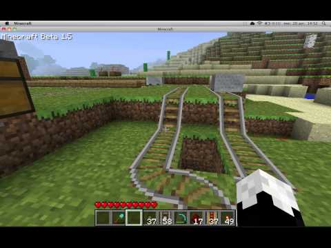 comment construire train minecraft