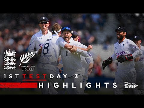 Root Leads The Chase! | Highlights | England v New Zealand - Day 3 | 1st LV= Insurance Test 2022