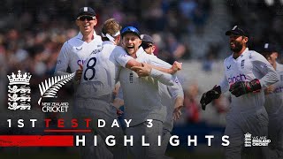 Root Leads The Chase! | Highlights | England v New Zealand - Day 3 | 1st LV= Insurance Test 2022