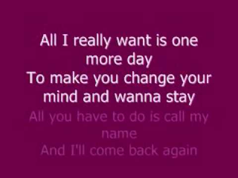 All I Really Want-Kim Lukas lyrics