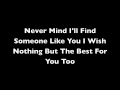 Someone Like You - Adele Lyrics