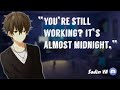 ASMR Boyfriend Makes You Sleep From Work M4F Stress Comfort Overworked L Word