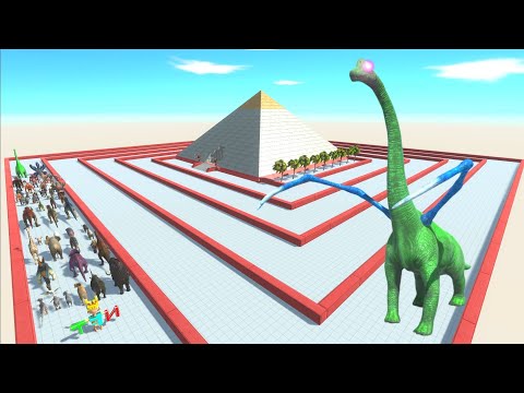 ESCAPE FROM ALIEN BRACHIOSAURUS #5 - ARBS - Animal Revolt Battle Simulator