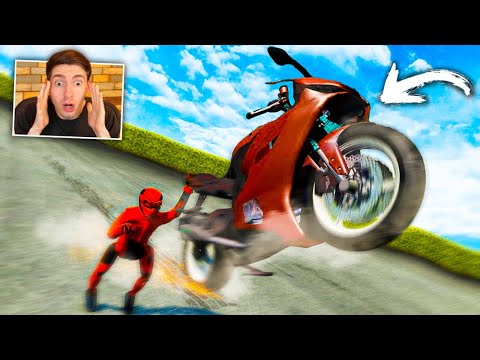 DESCI uma ladeira de MOTO A 300km/h!! - BeamNG Drive