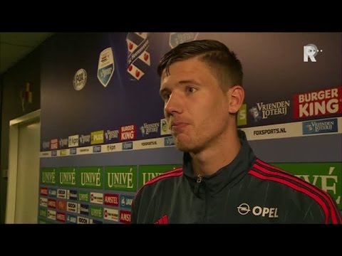 Michiel Kramer na afloop van sc Heerenveen - Feyenoord