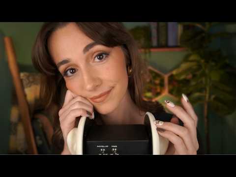 ASMR | Sleepy Whispers and Ear Attention 💛 (massage, brushing, tapping, cupping)