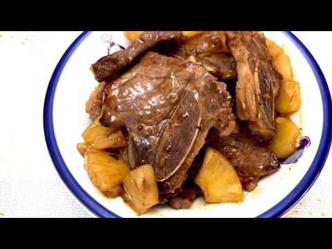 Flanken Beef Ribs With Pineapple 菠蘿牛仔骨