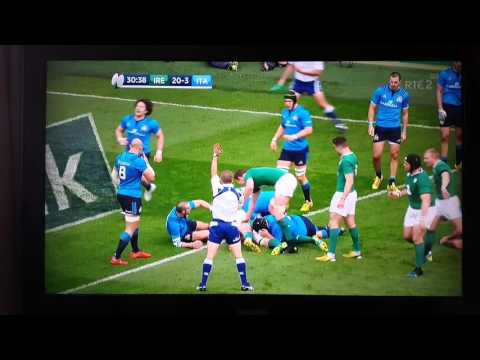 CJ Stander - First try for Ireland