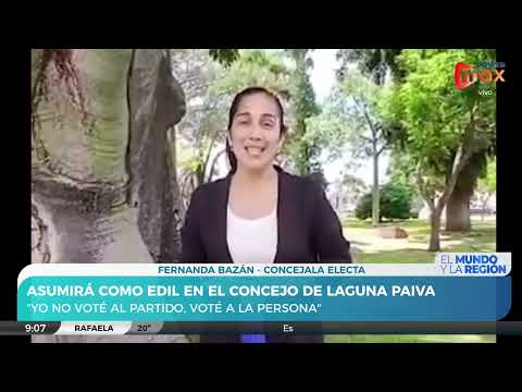 Powermax habló con Fernanda Bazán: Asumirá como concejala en Laguna Paiva