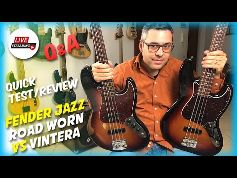 Fender Jazz Vintera 60s e Fender Jazz Road Worn (3-Color Sunburst) - prova/recensione in diretta