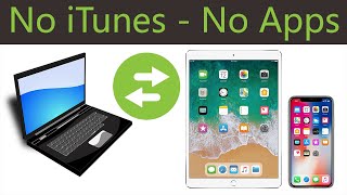 (Updated)How to Transfer Files From PC to iPhone - iPad - iPod (Without iTunes - Without  Program)!