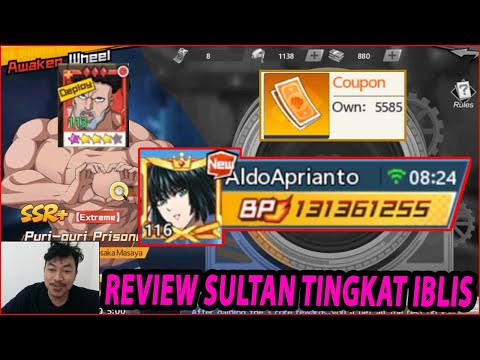 🔥🔥REVIEW AKUN SULTAN KELAS KAKAP [1 WEEK = 50JUTA+] PPP SSR+ MENOTK! -  ONE PUNCH MAN The Strongest