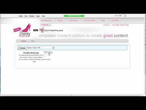 2012-07 Lists - a new feature in 2SexyContent 3.0 (beta)