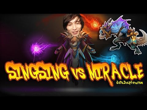 SingSing Dota 2 - SingSing Vs Miracle MMR First Pick And Last Pick - Fight!!