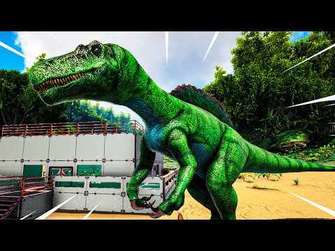 ¡HÍBRIDO DE SPINOSAURIO Y VELOCIRAPTOR! || ARK PARQUE JURÁSICO