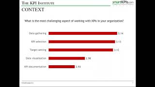 Key Performance Indicators – Past, Present, Future