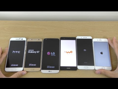 HTC 10 vs Galaxy S7 vs LG G5 vs iPhone 6S vs Huawei P9 vs Xiaomi Mi5 - Speed Test!