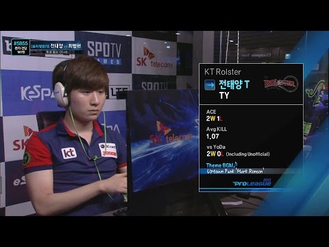 [SPL2015] TY(KT) vs YoDa(Prime) Set1 Expedition Lost -EsportsTV, Starcraft 2
