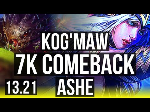 KOG'MAW & Senna vs ASHE & Blitz (ADC) | Comeback, 800+ games | BR Master | 13.21