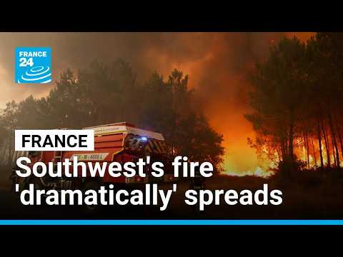 Thousands evacuated due to wildfire in France's southwest